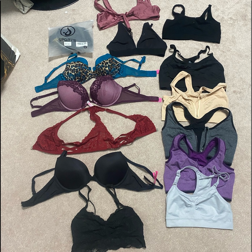 Bundle pack of 15 bras - sold as set